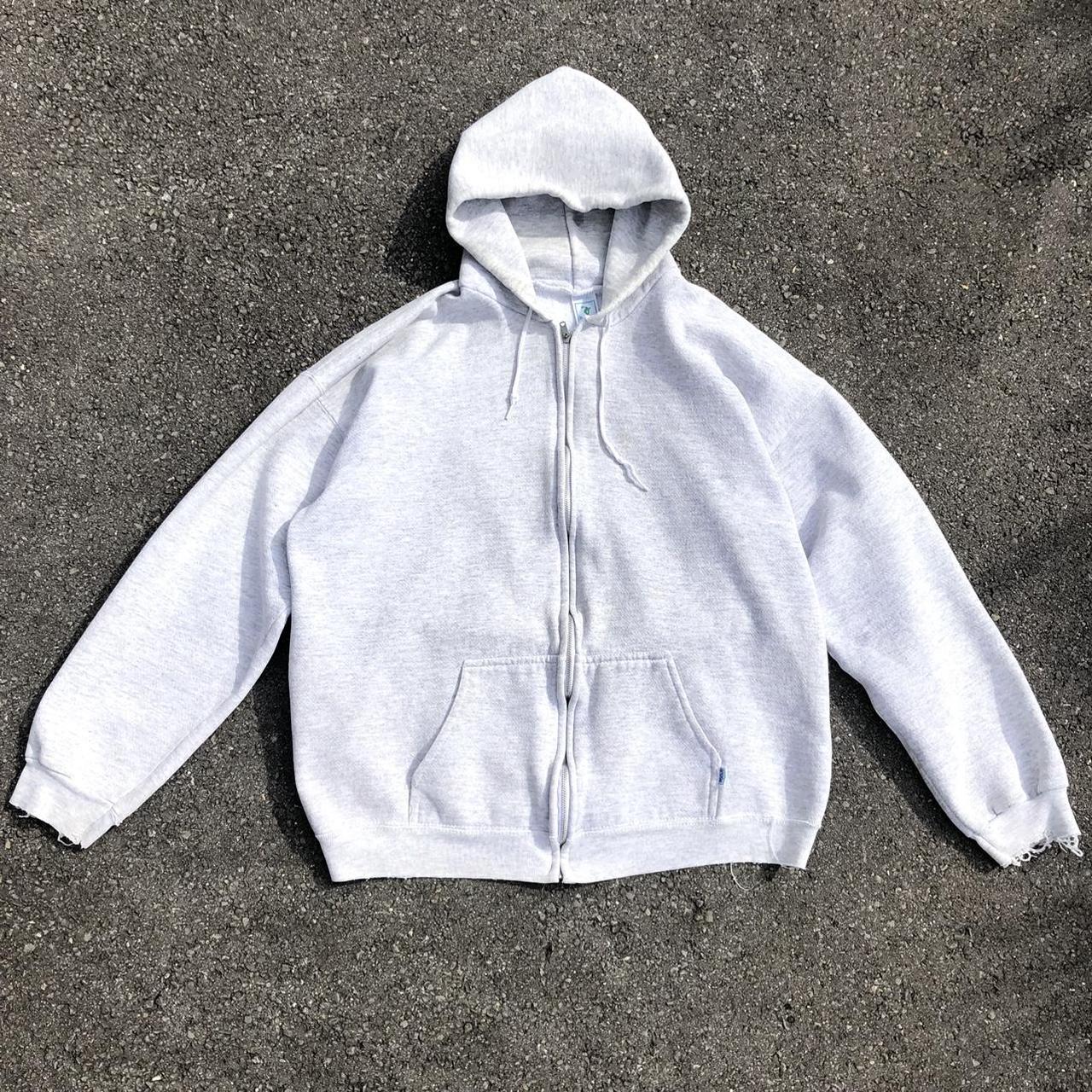 Vintage Zip up Hoodie Vintage Discus blank zip up... Depop
