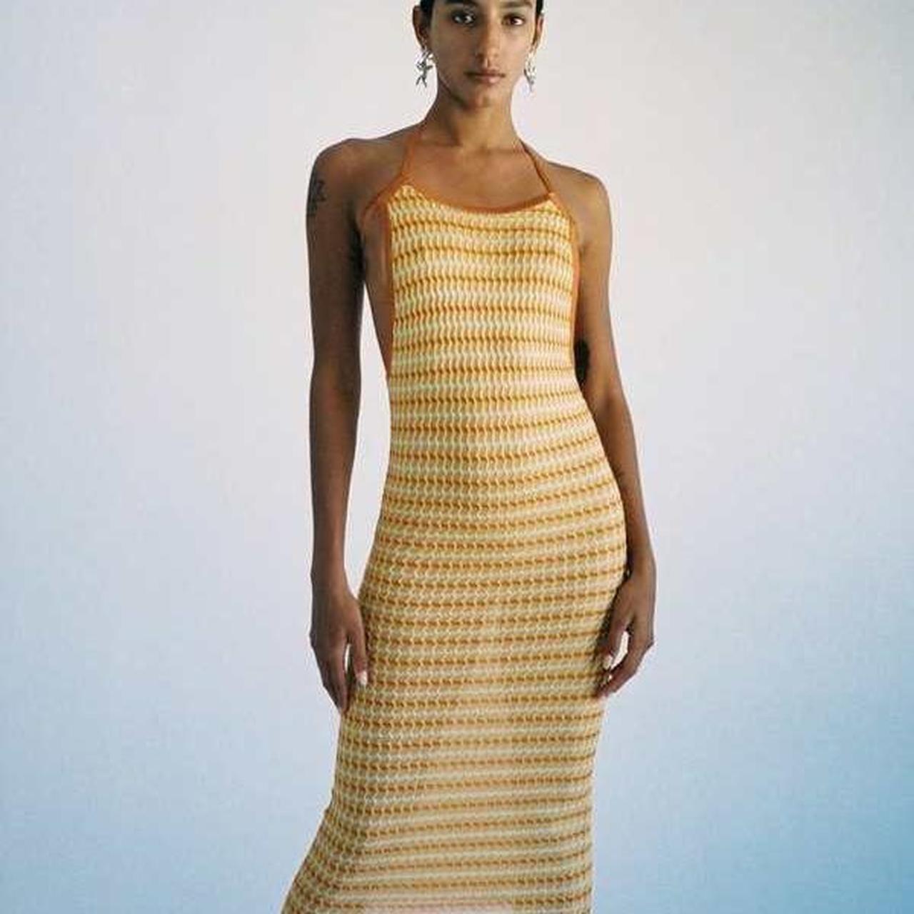 Eckhaus latta bodycon midi dress in smoky quartz So | Depop Eckhaus latta bodycon midi dress in smoky quartz So | Depop