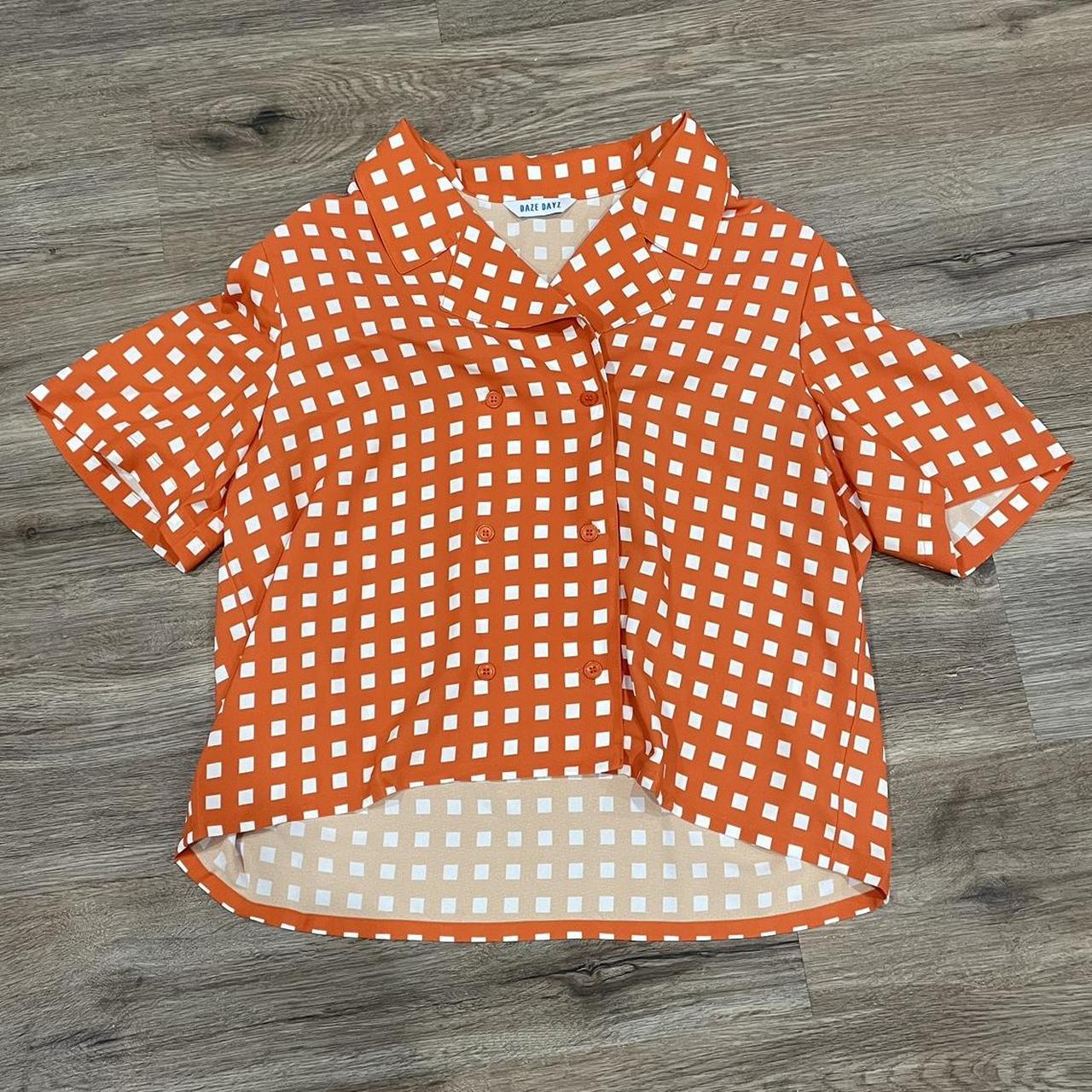 daze dayz orange blouse 💗 - Depop