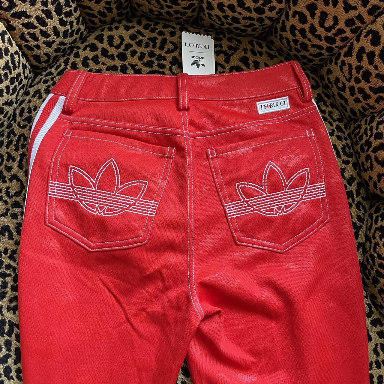 Fiorucci Women's Red and White Trousers (3)