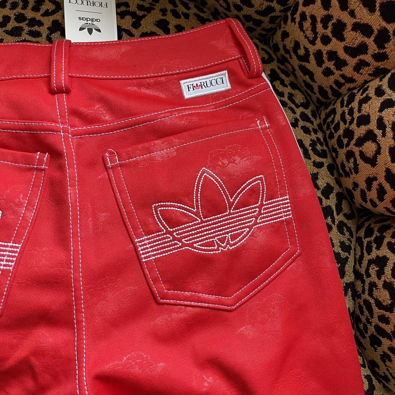 Fiorucci Women's Red and White Trousers (4)