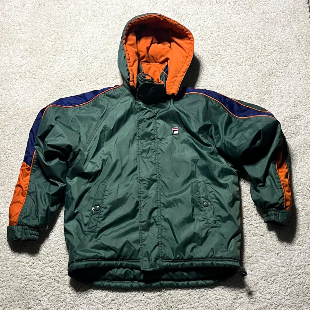 Vintage Fila Puffer Jacket Size medium Depop