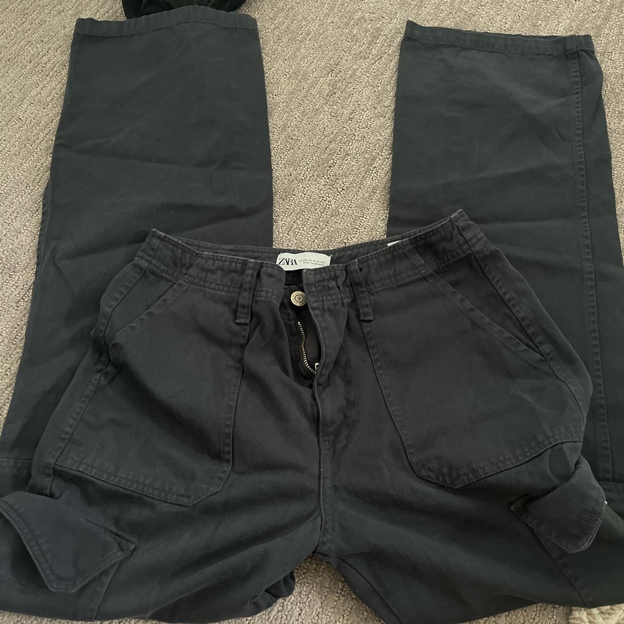 Zara cargo pants - worn once - in great condition -... - Depop