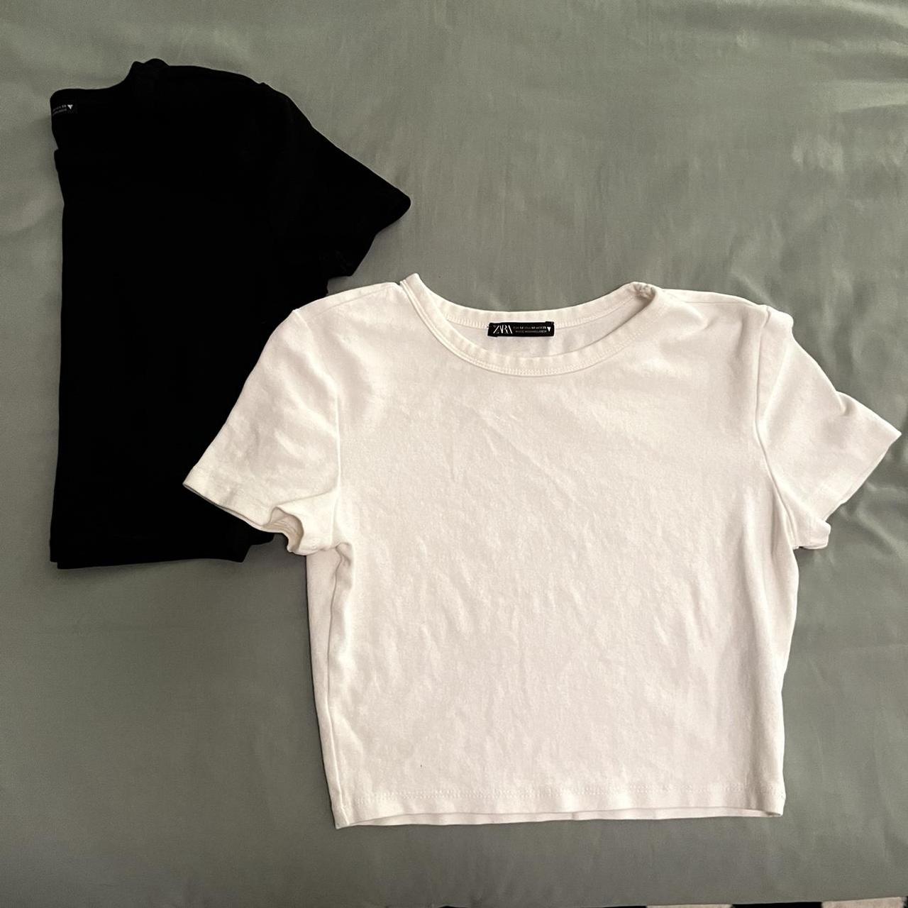 cropped T shirts from Zara. classic staples, never... Depop