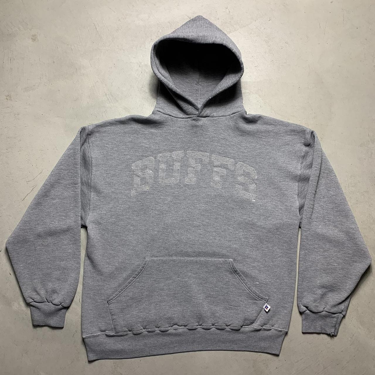 Russell Athletic Men's Grey Hoodie | Depop