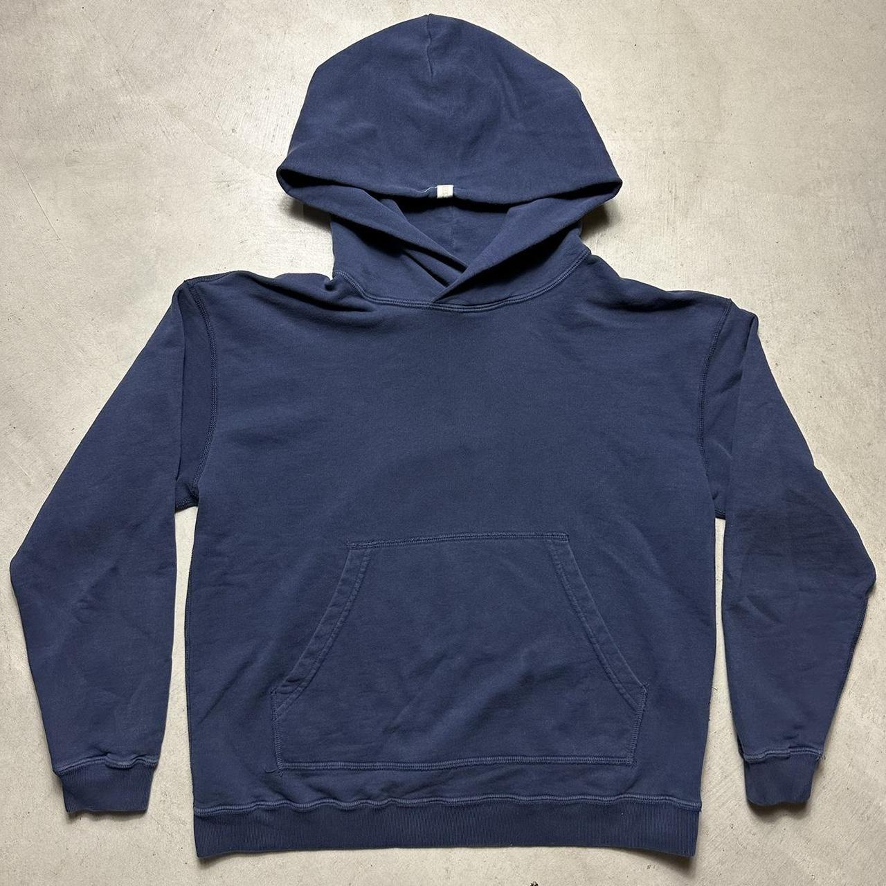 TKEES Women's Navy Hoodie | Depop