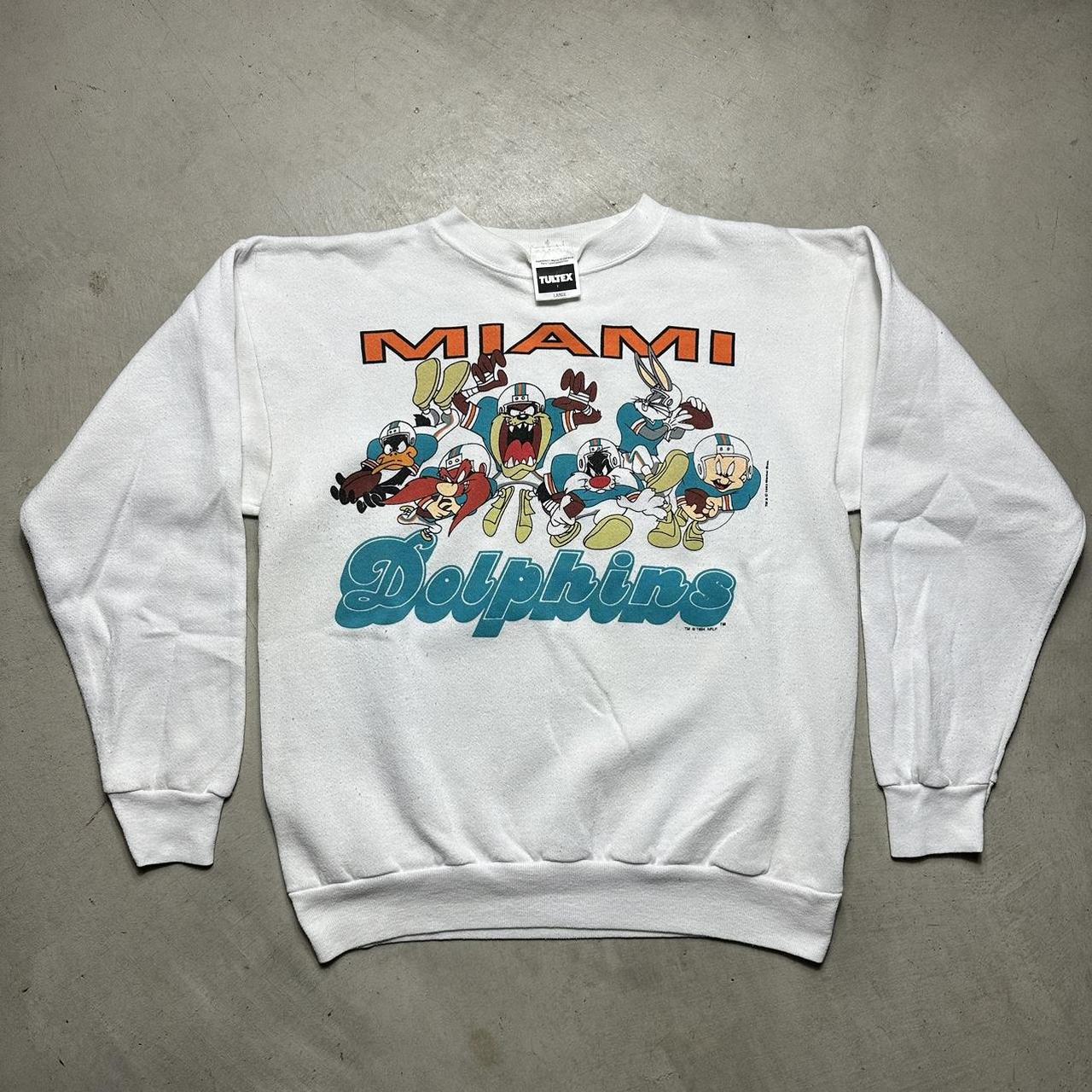 Vintage 90s Taz Miami Dolphin Sweatshirt