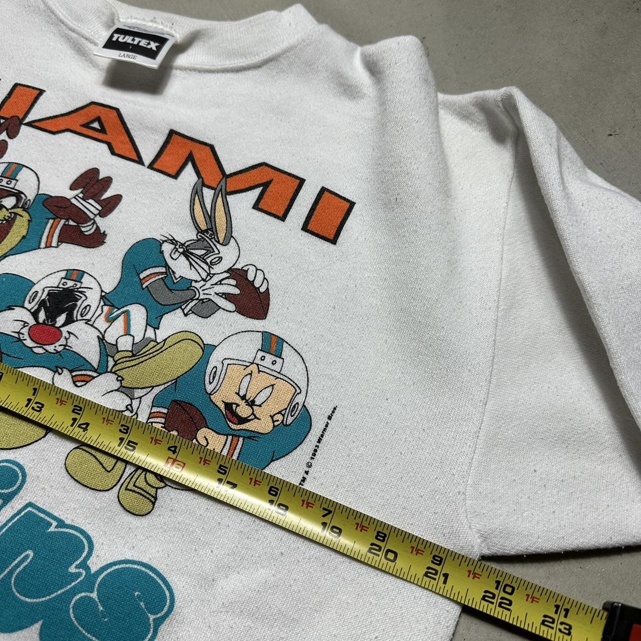 RARE Miami Dolphins Warner Bros Crew Neck Sweatshirt Vintage 