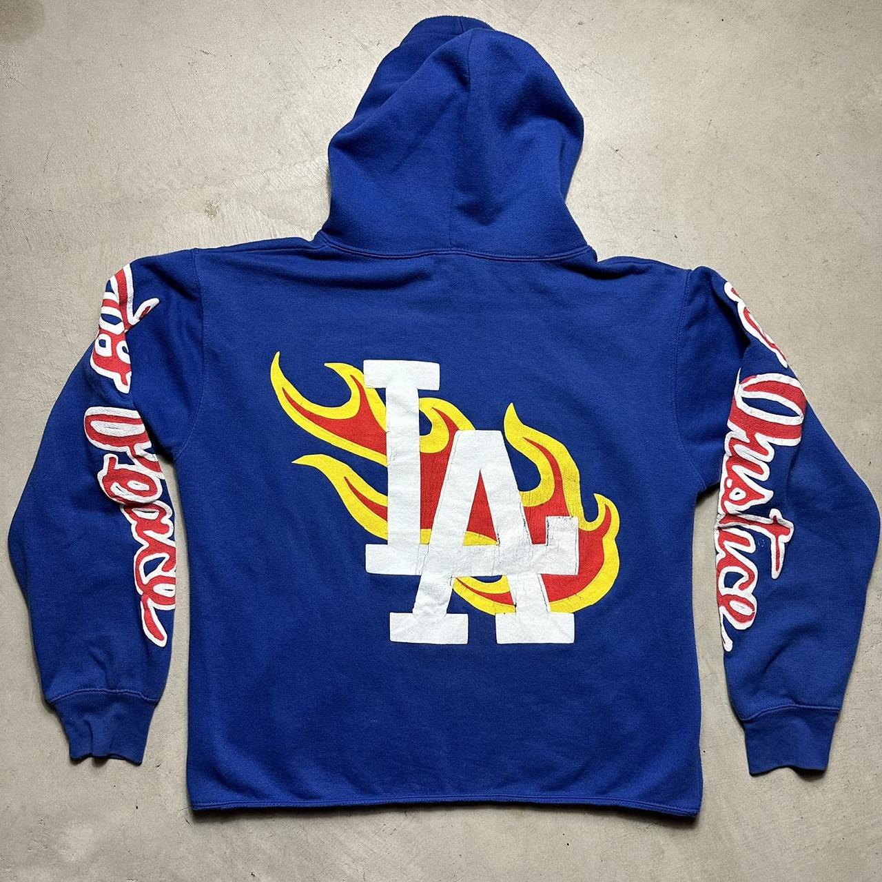 Nike LA Dodgers hoodie Size XL like new Negotiable - Depop