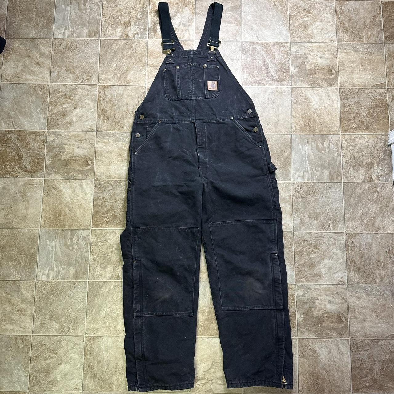 Men's sz 38x32 Carharrt double outlet knees overalls in great condition