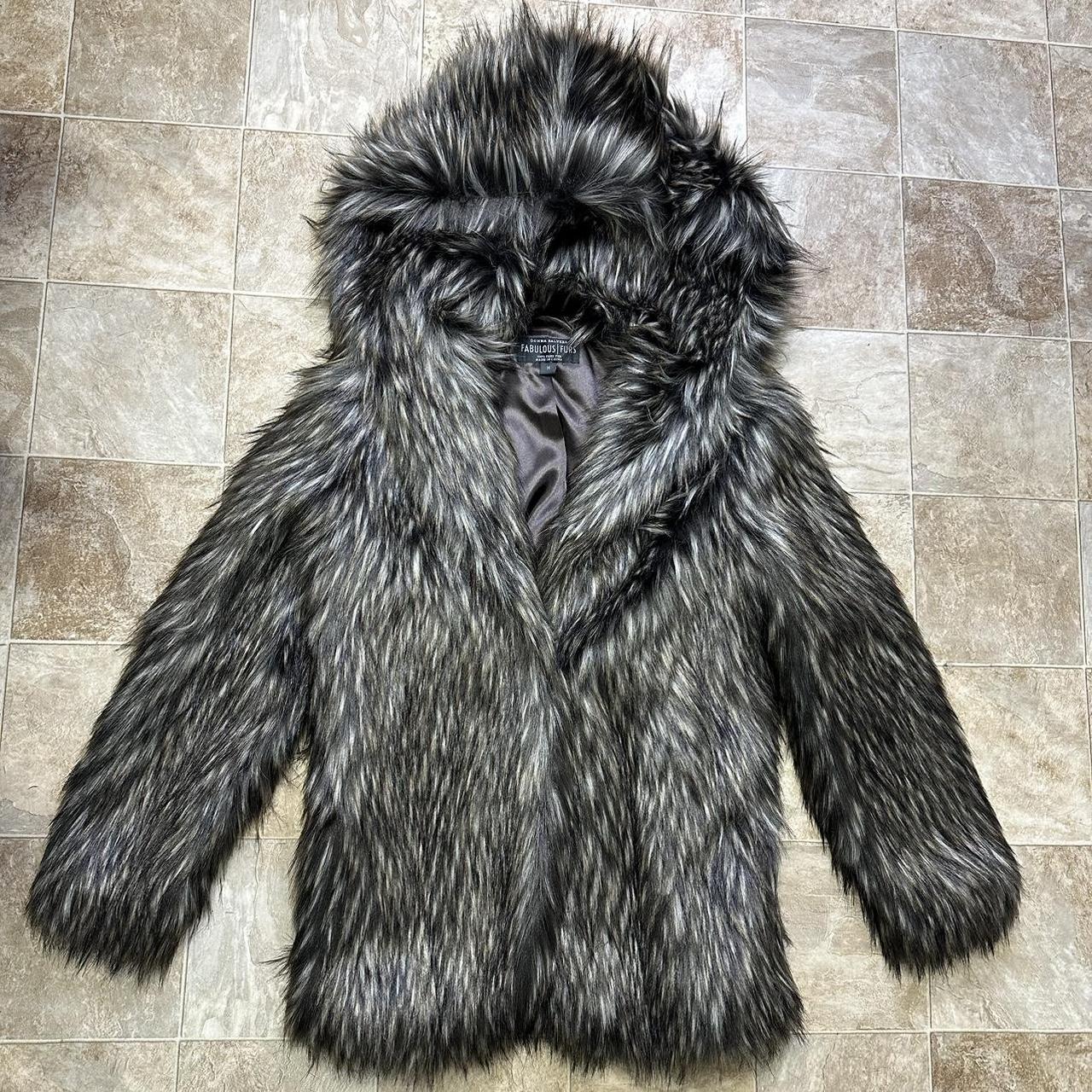 Fabulous Furs Donna Salyers Fur Vest Jacket Coat offers sz M