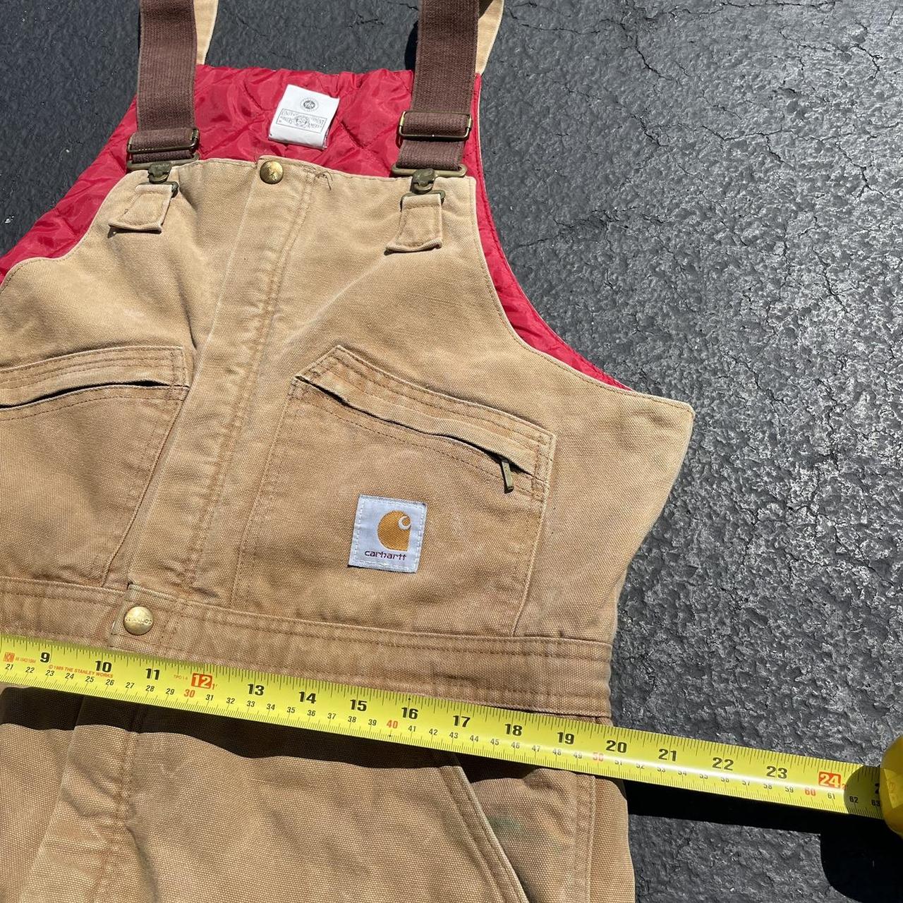 Carhartt men 40x30 cheapest R06 brown vintage overalls