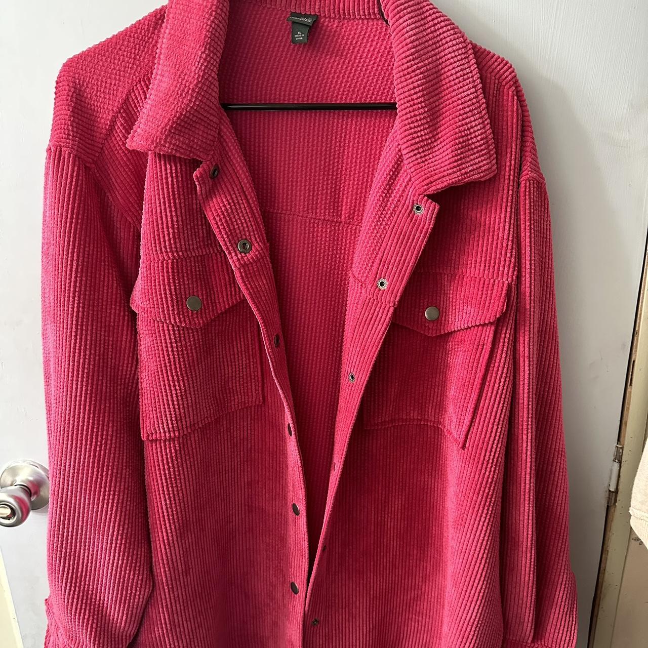 Wild fable hot pink corduroy jacket. Don’t wear this... Depop