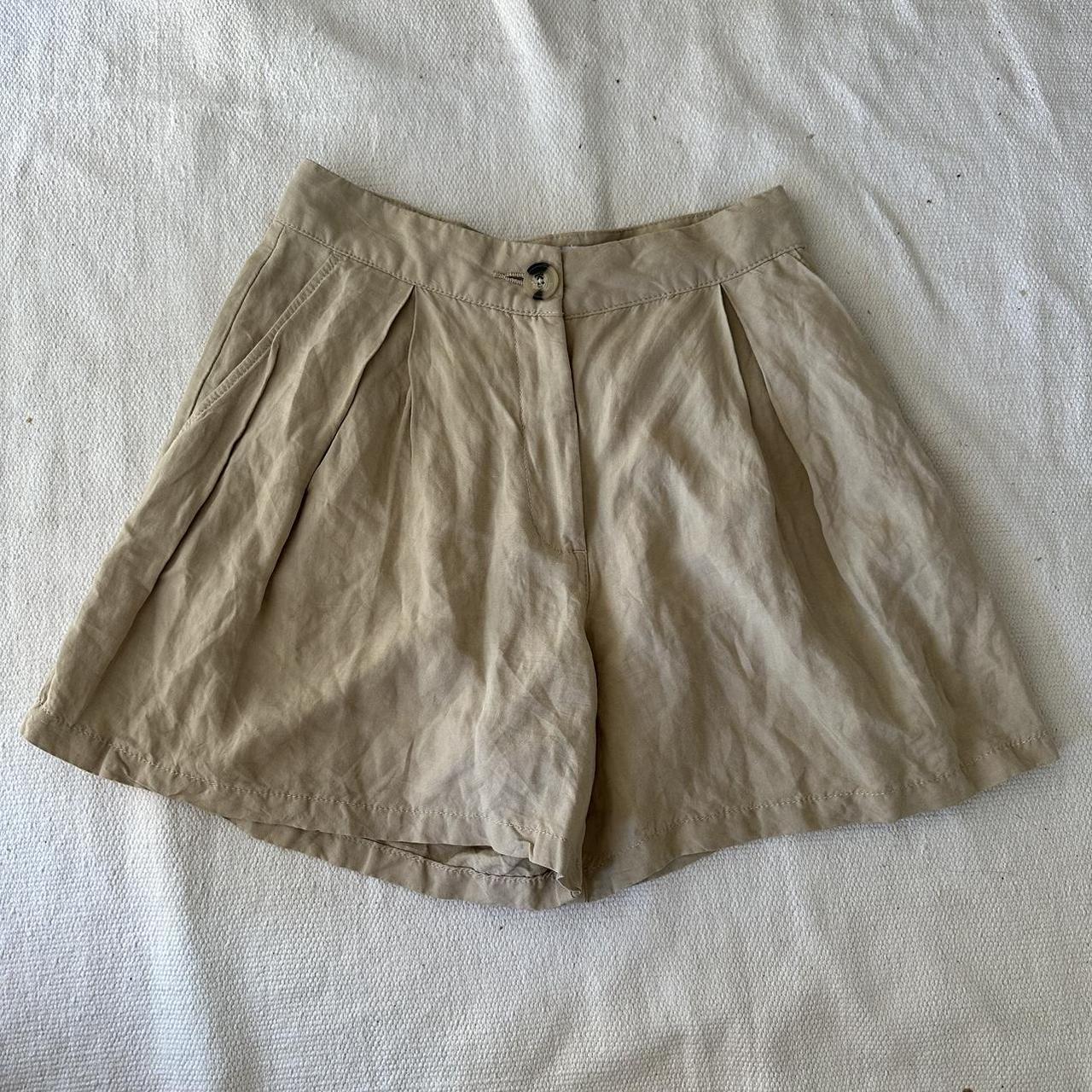 Bershka Beige Shorts The most perfect pair of khaki... - Depop