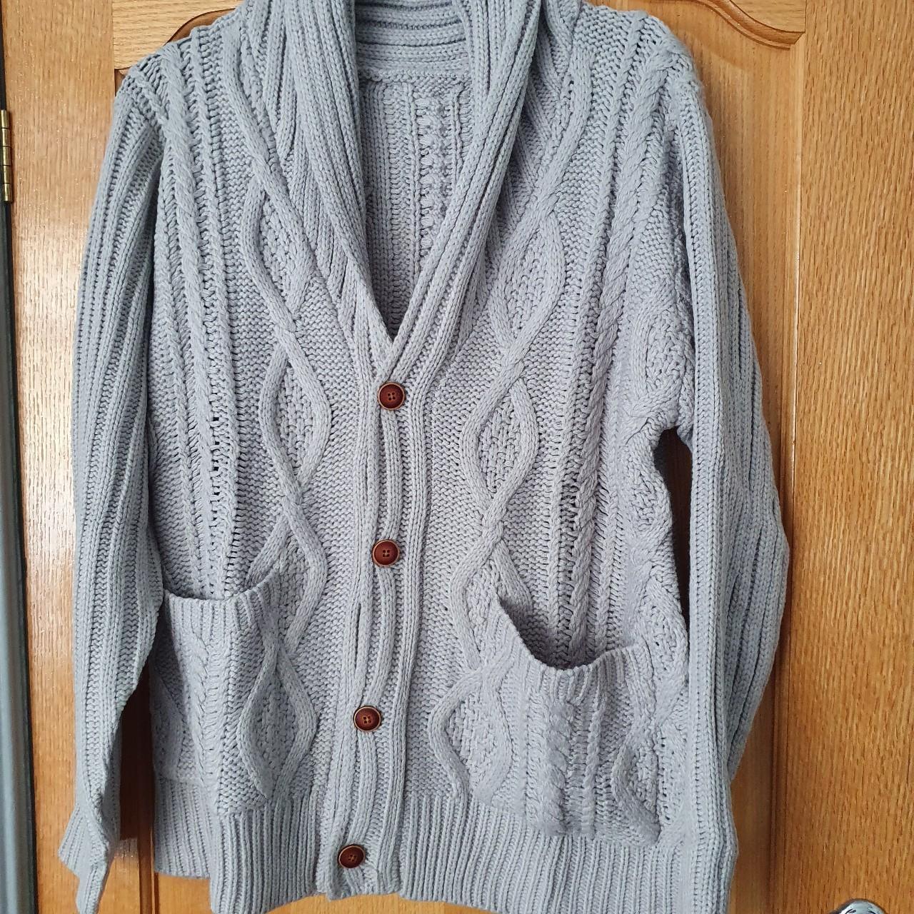 Grey mens Cardigan New No tags From amazon, brand... - Depop