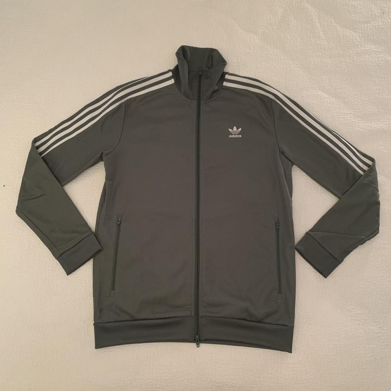 Adidas Green Zip Tracksuit Top #adidas #tracksuit... - Depop