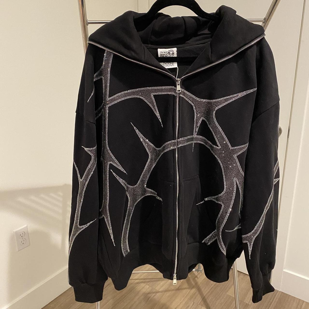 named collective thorn zip up hoodie in size... - Depop