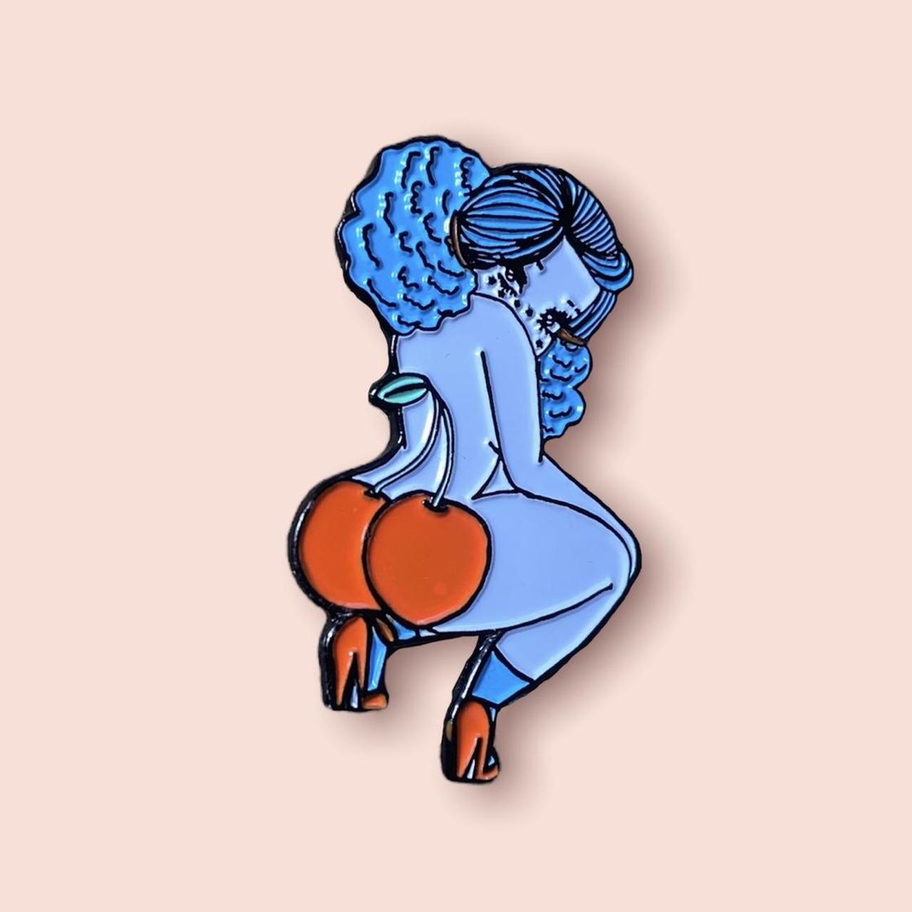 Product Image 1 - Valfre enamel pin 
blue girl