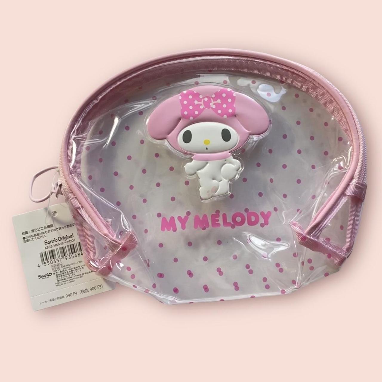 My Melody Transparent Makeup Bag new, with original... - Depop