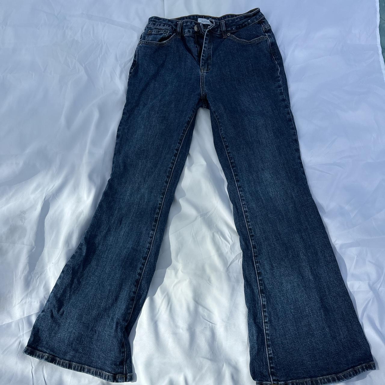 Glassons Women's Blue and Navy Jeans | Depop