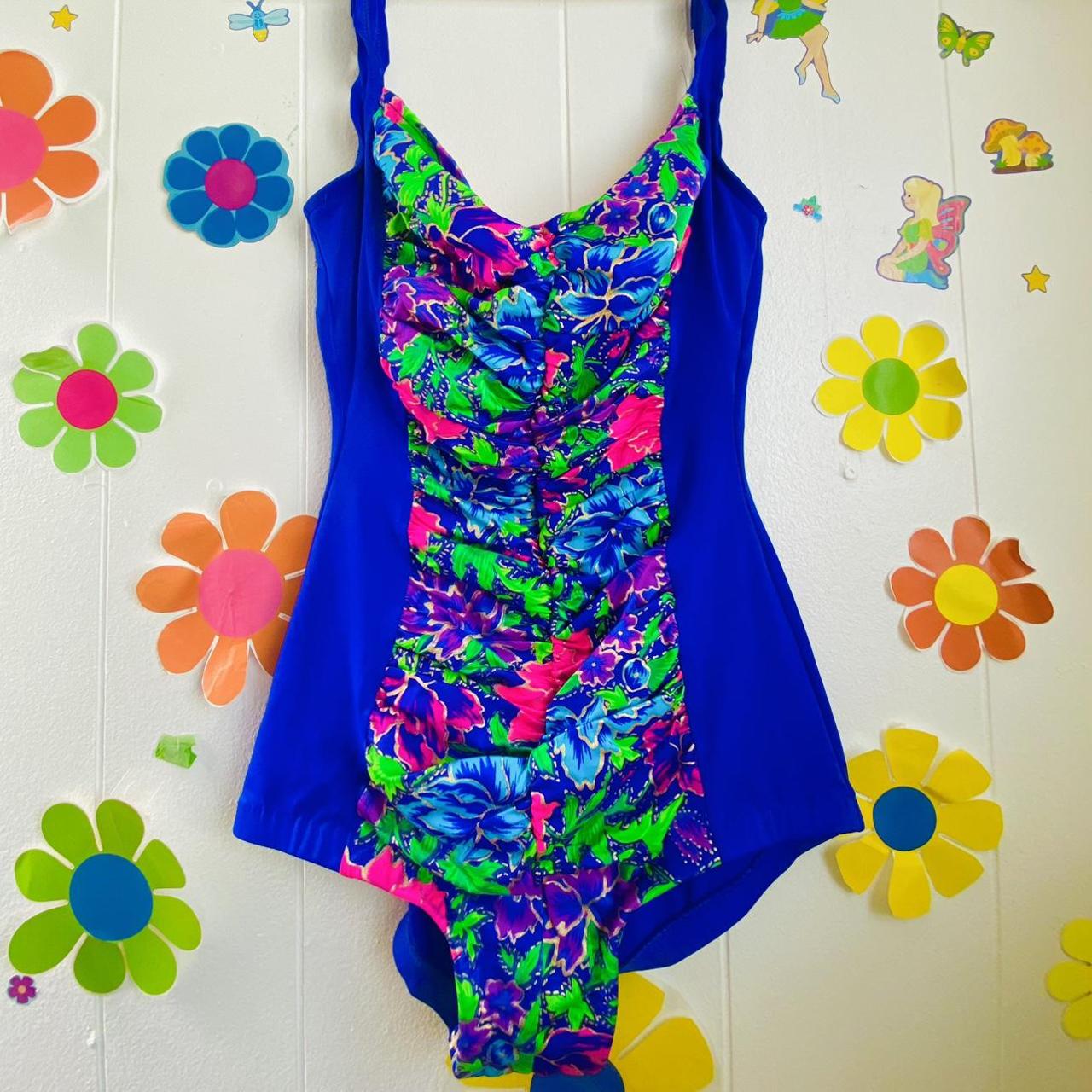 Vintage 2 piece bathing suit with matching cover up... Depop