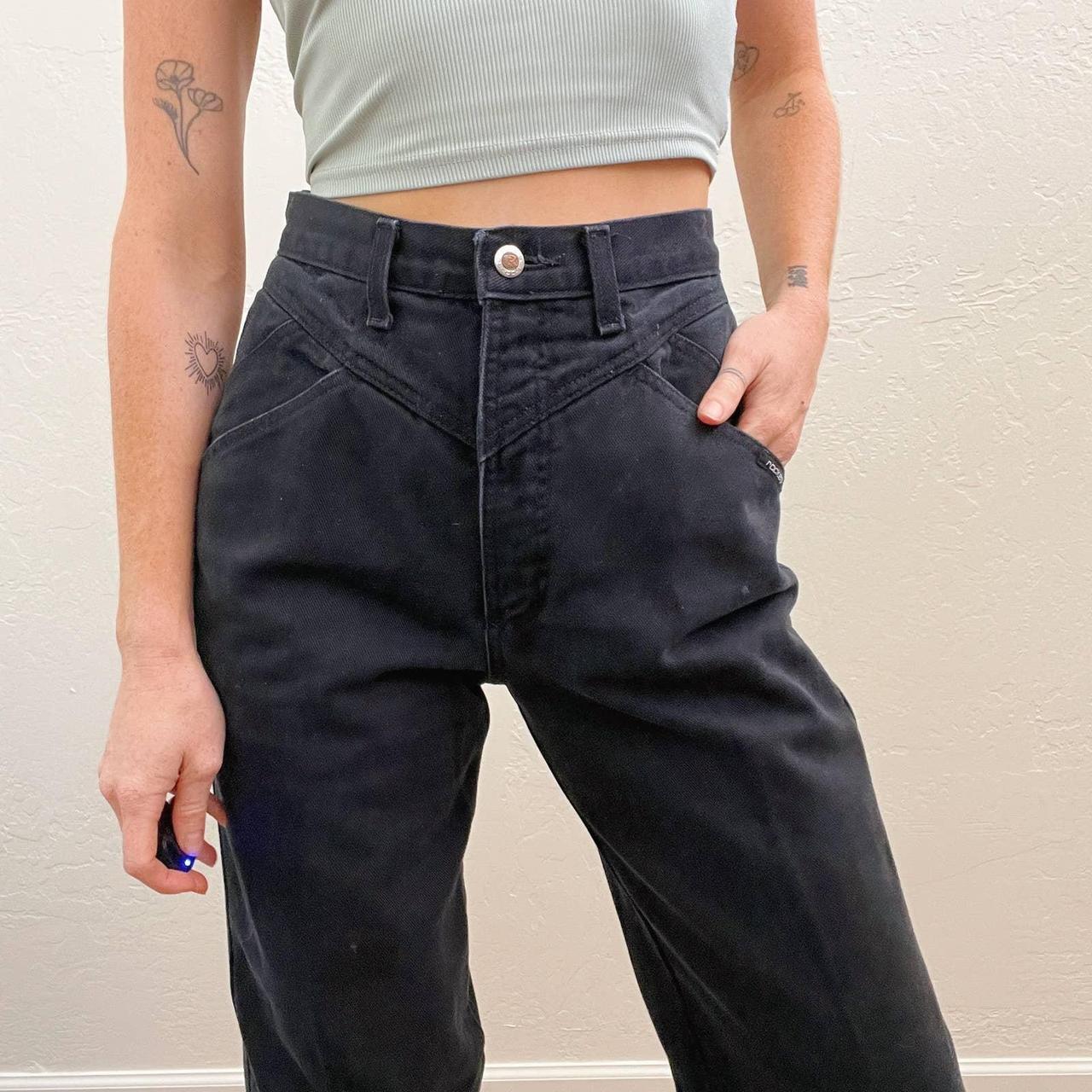 VINTAGE Black Rockies jeans 30 inch Waist Amazing - Depop