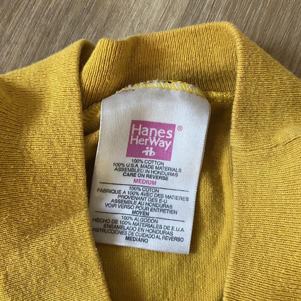 Vintage Hanes Her Way Tank Top mustard yellow Medium... - Depop