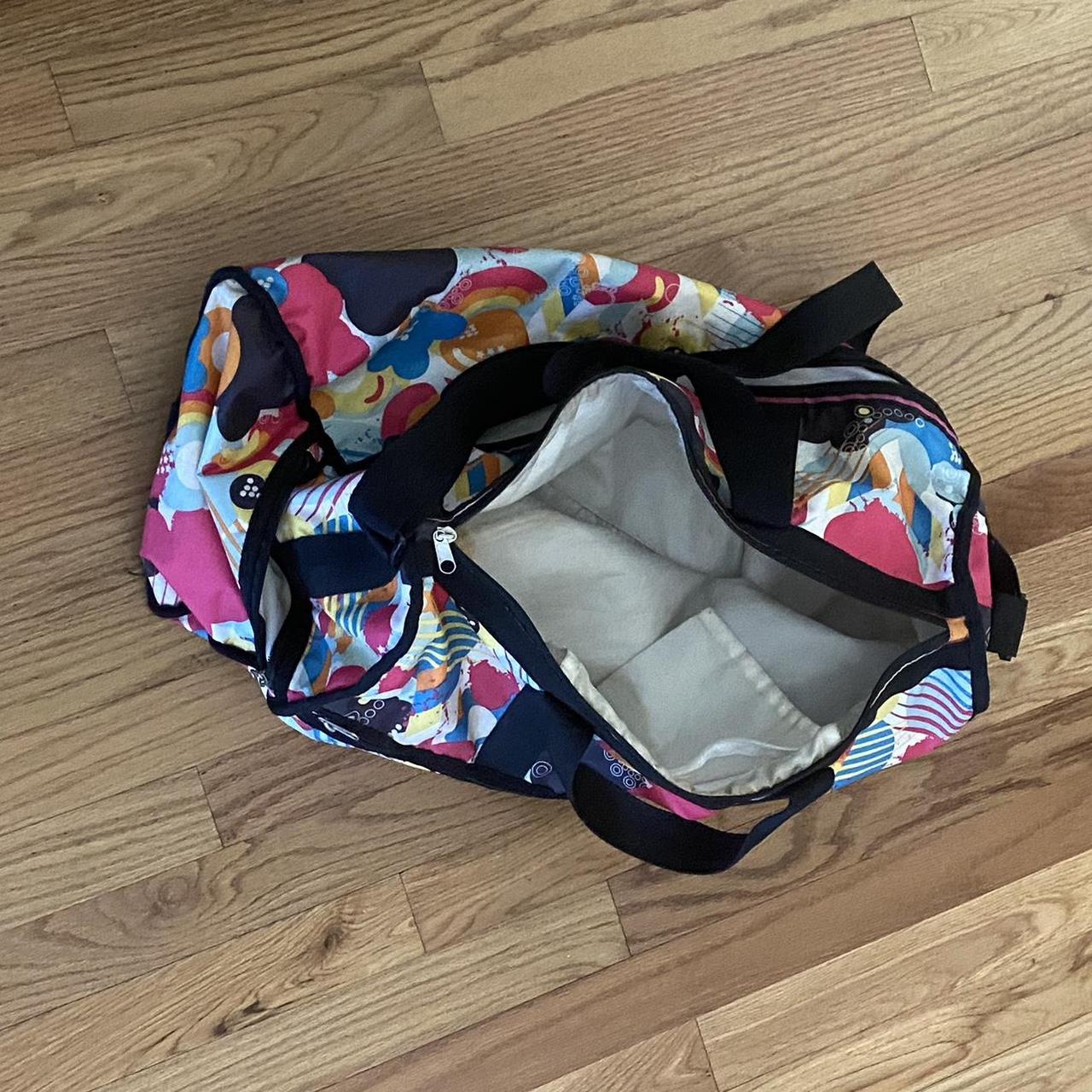 LeSportsac large colorful weekender duffel bag... - Depop