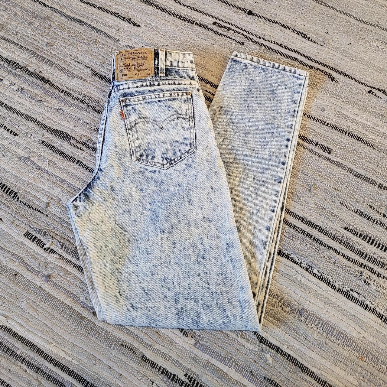 Orange acid 2024 wash jeans