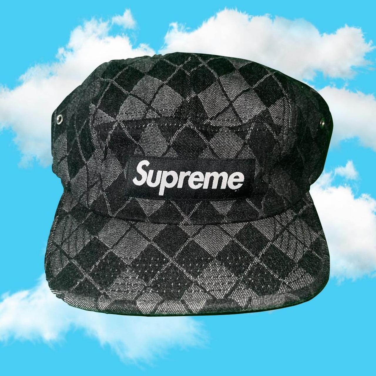 Supreme Denim Argyle Camp Cap FW14 〰️ in great... - Depop