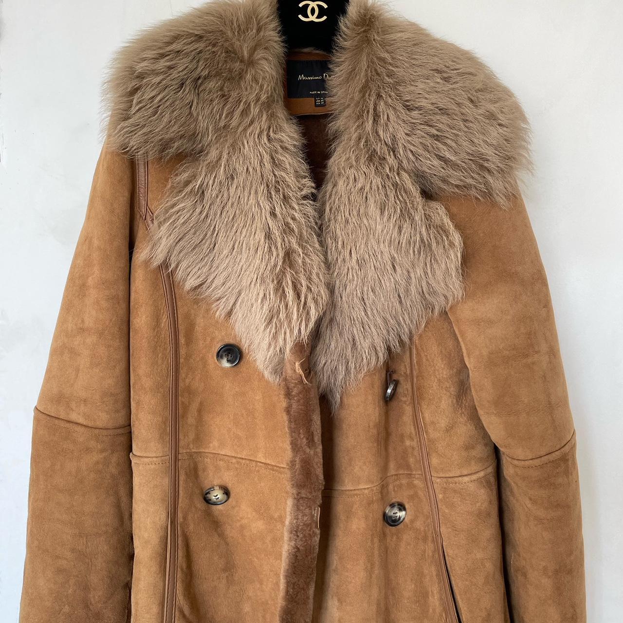 Massimo dutti shearling coat best sale