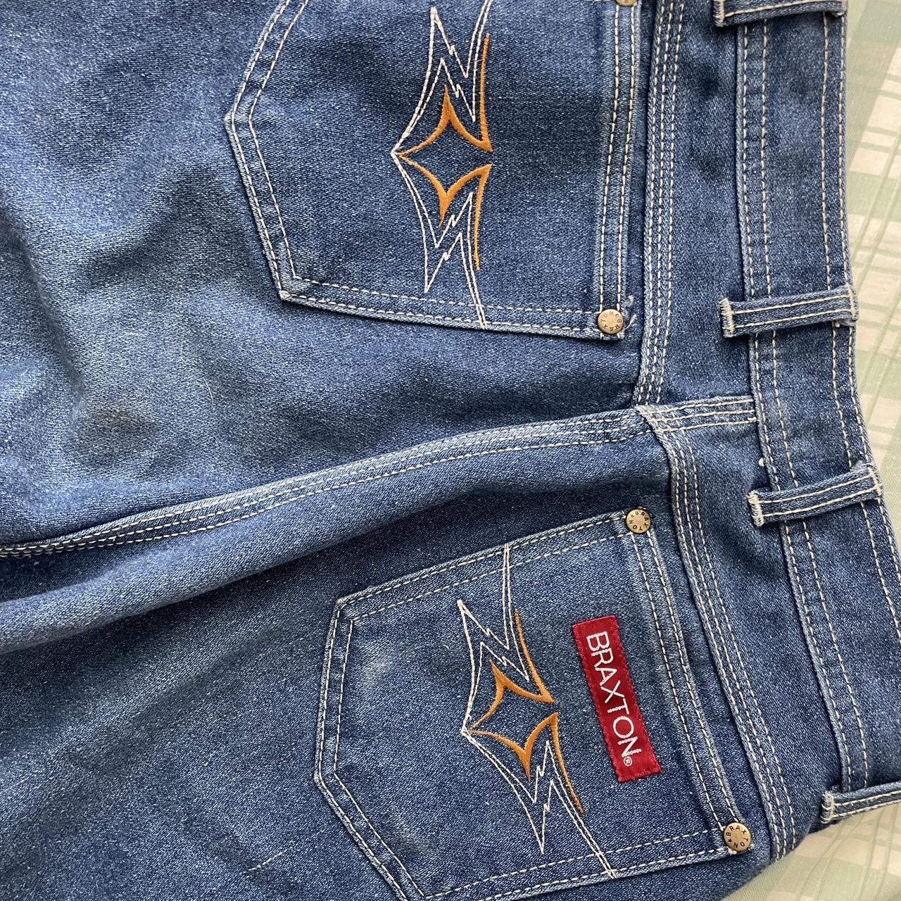 Vintage 80’s Braxton high rise jeans slim/straight... - Depop