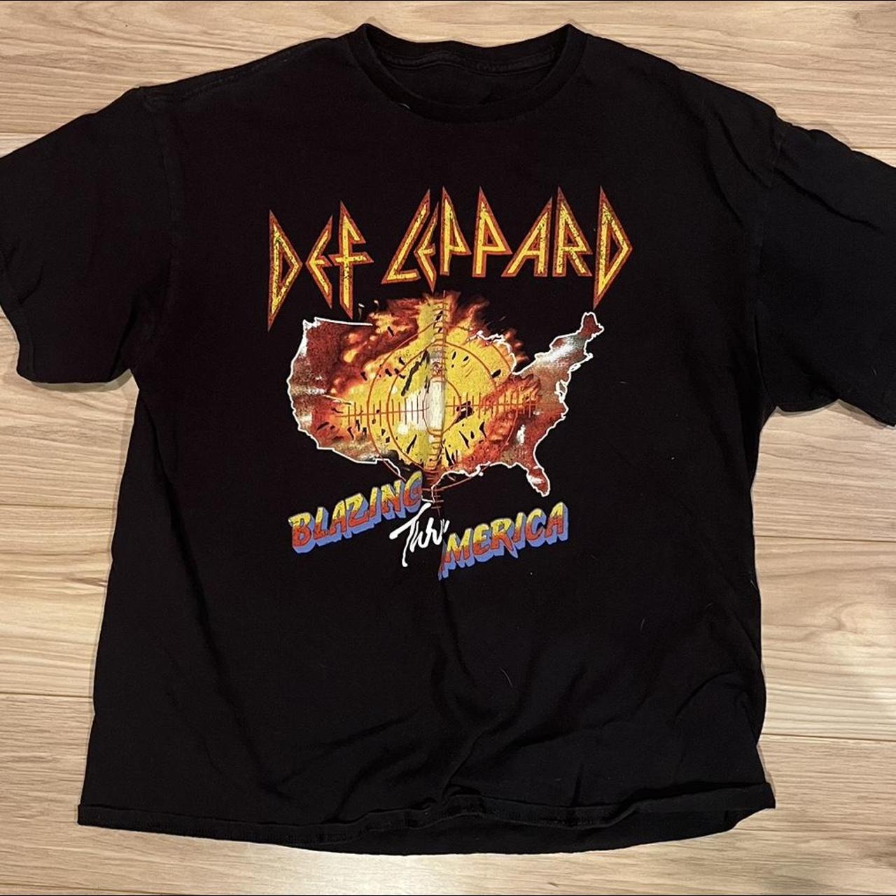 Def Leppard 1983 Blazing Across America Tour... - Depop