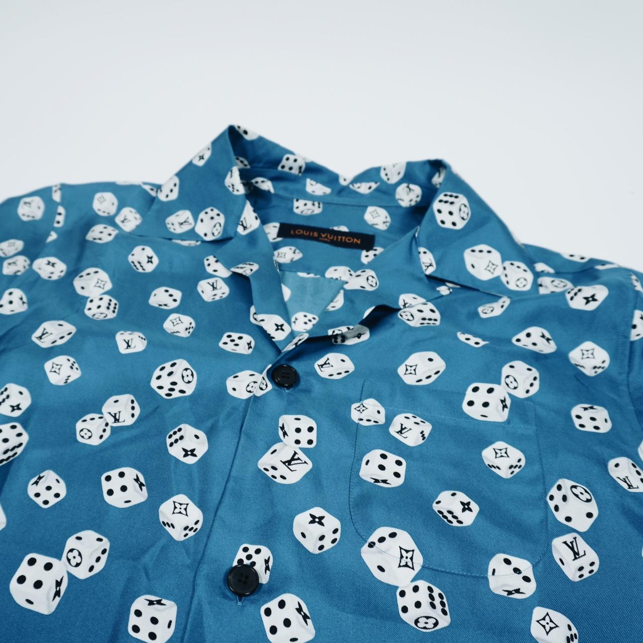 Louis Vuitton Dice Monogram Silk Button Up Shirt