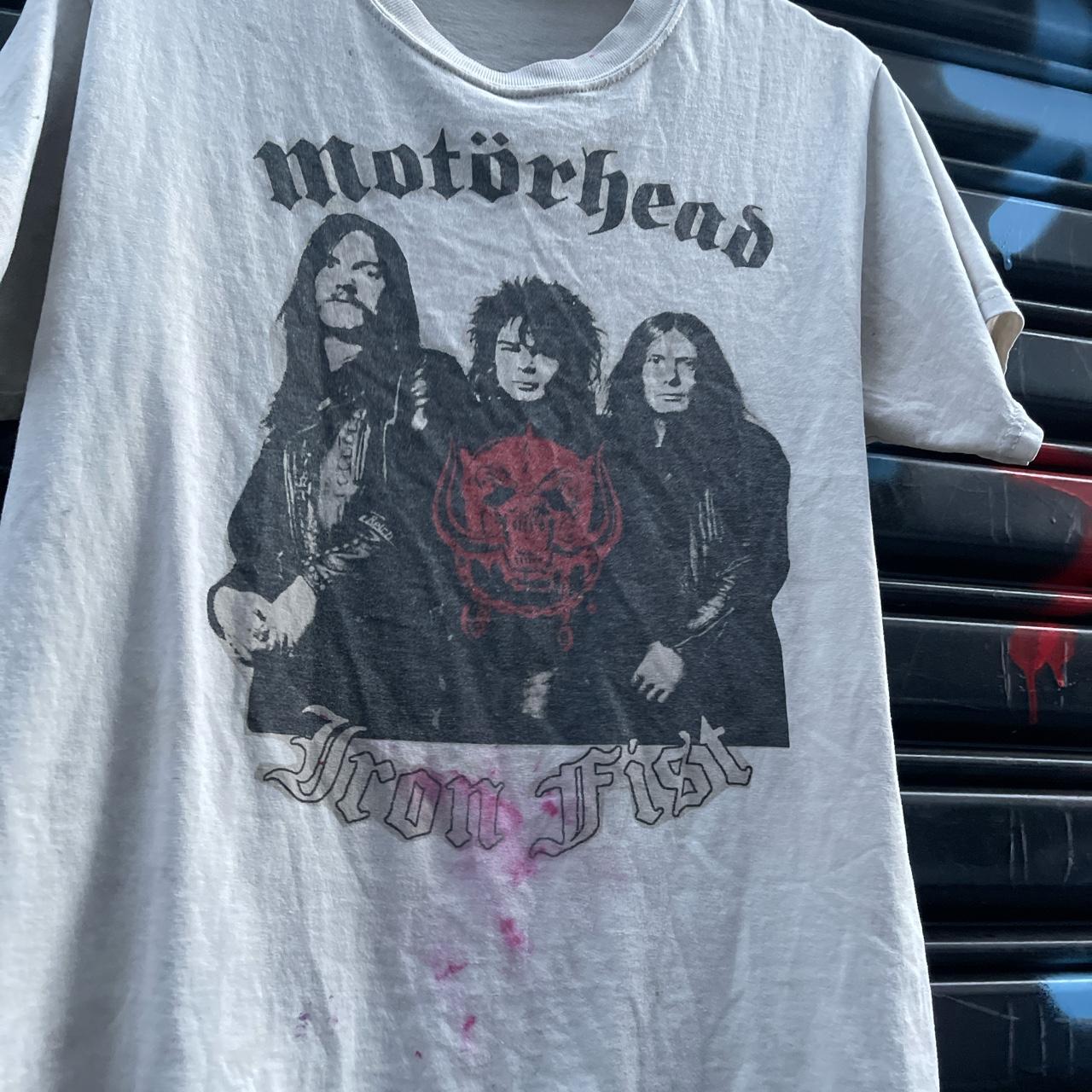 Vintage 80s or 90s Motörhead shirt. He's stains and... - Depop