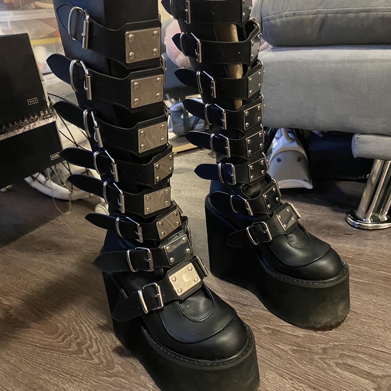 size demonia swing 815 platform knee high Depop