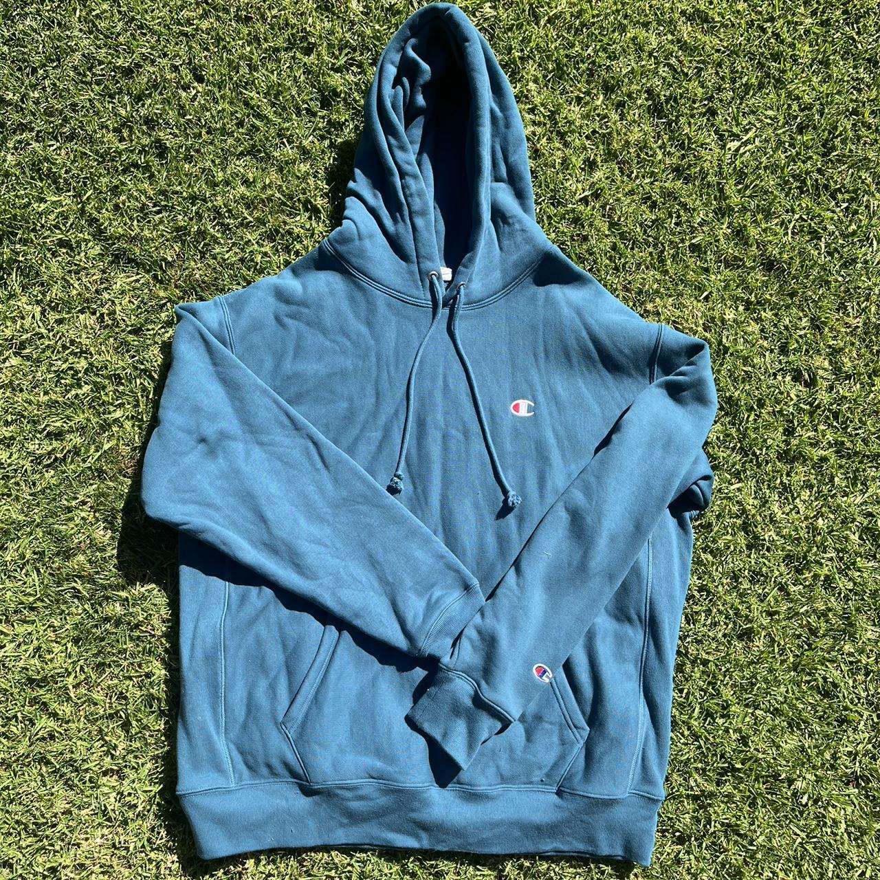 Blue champion hoodie Size: XL men’s #champion... - Depop