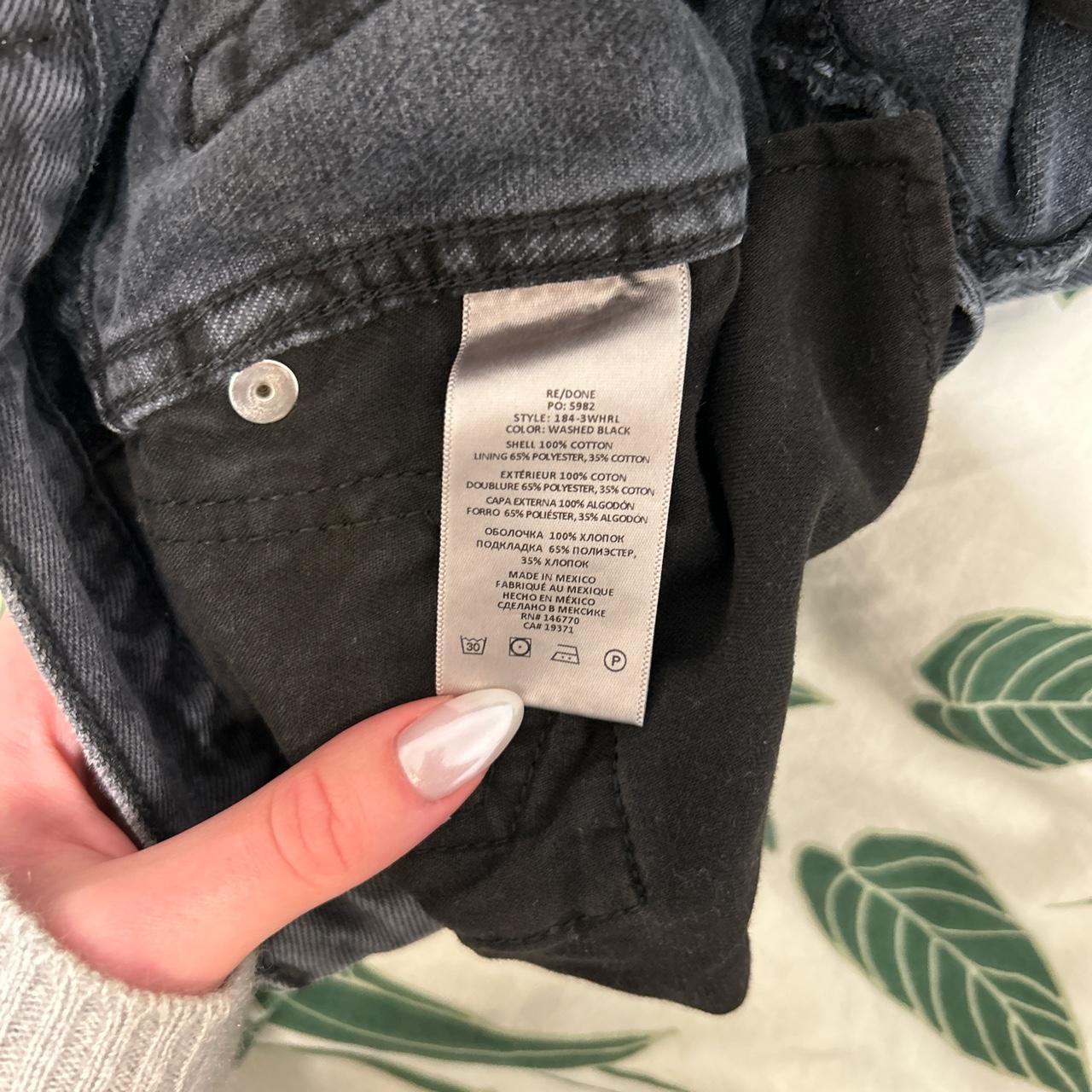 RE/DONE Women's Black and Grey Jeans (5)