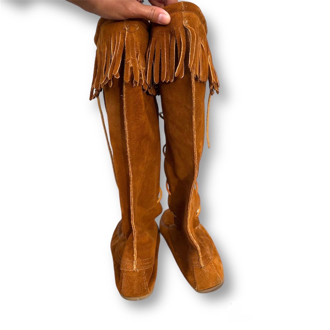 Up Boots Minnetonka Men's Front Lace Knee High Boot Genuine