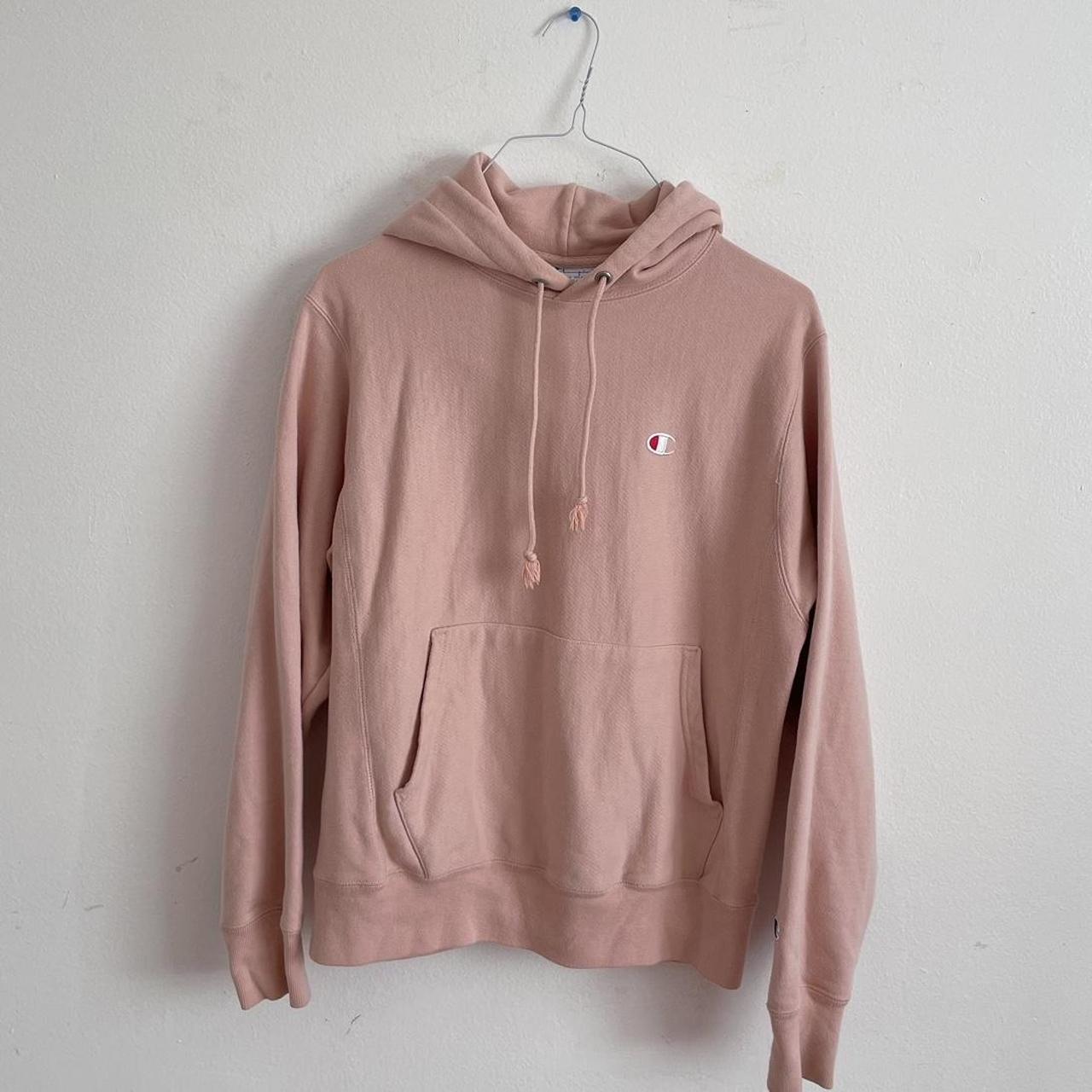 Light pink hotsell hoodie champion