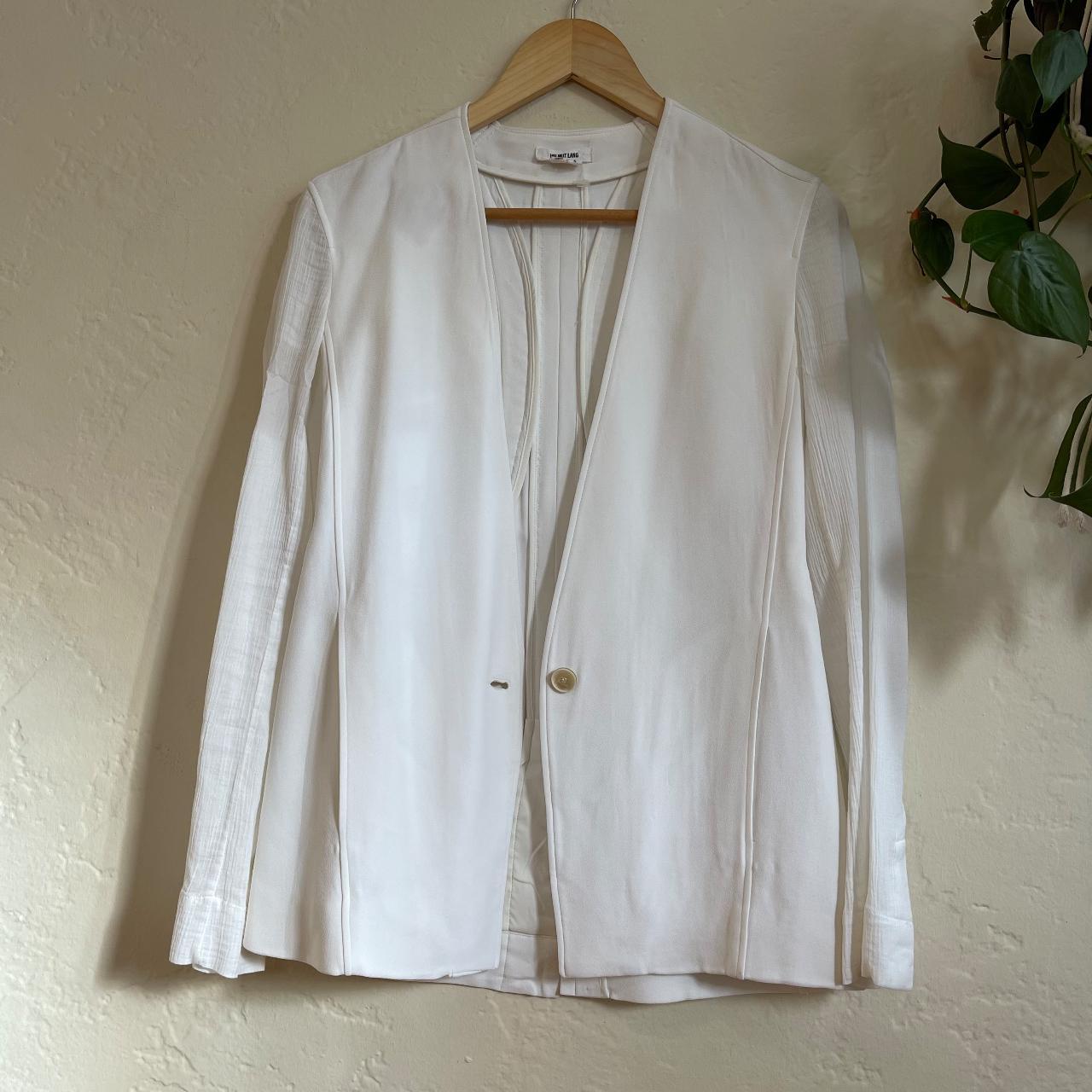 Helmut lang white blazer best sale