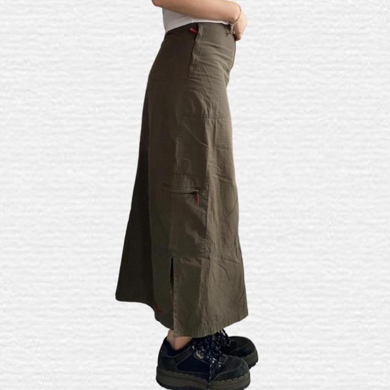 Long khaki outlet skirts red