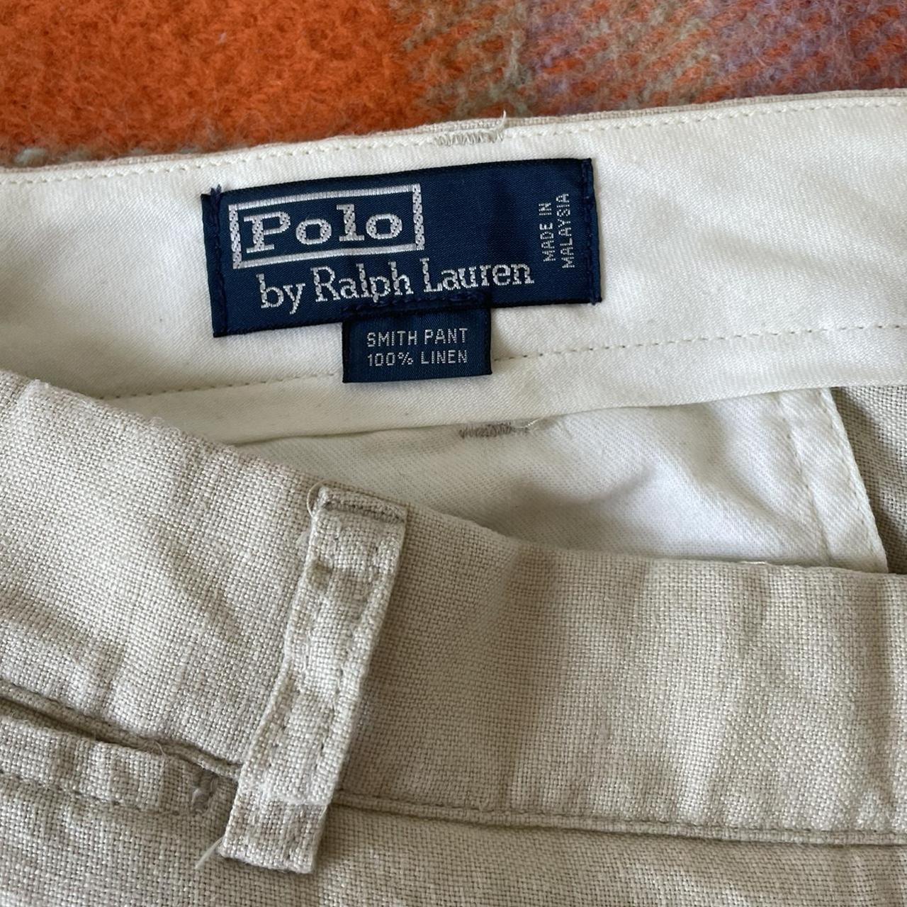 Polo Ralph Lauren Women's Cream Trousers | Depop