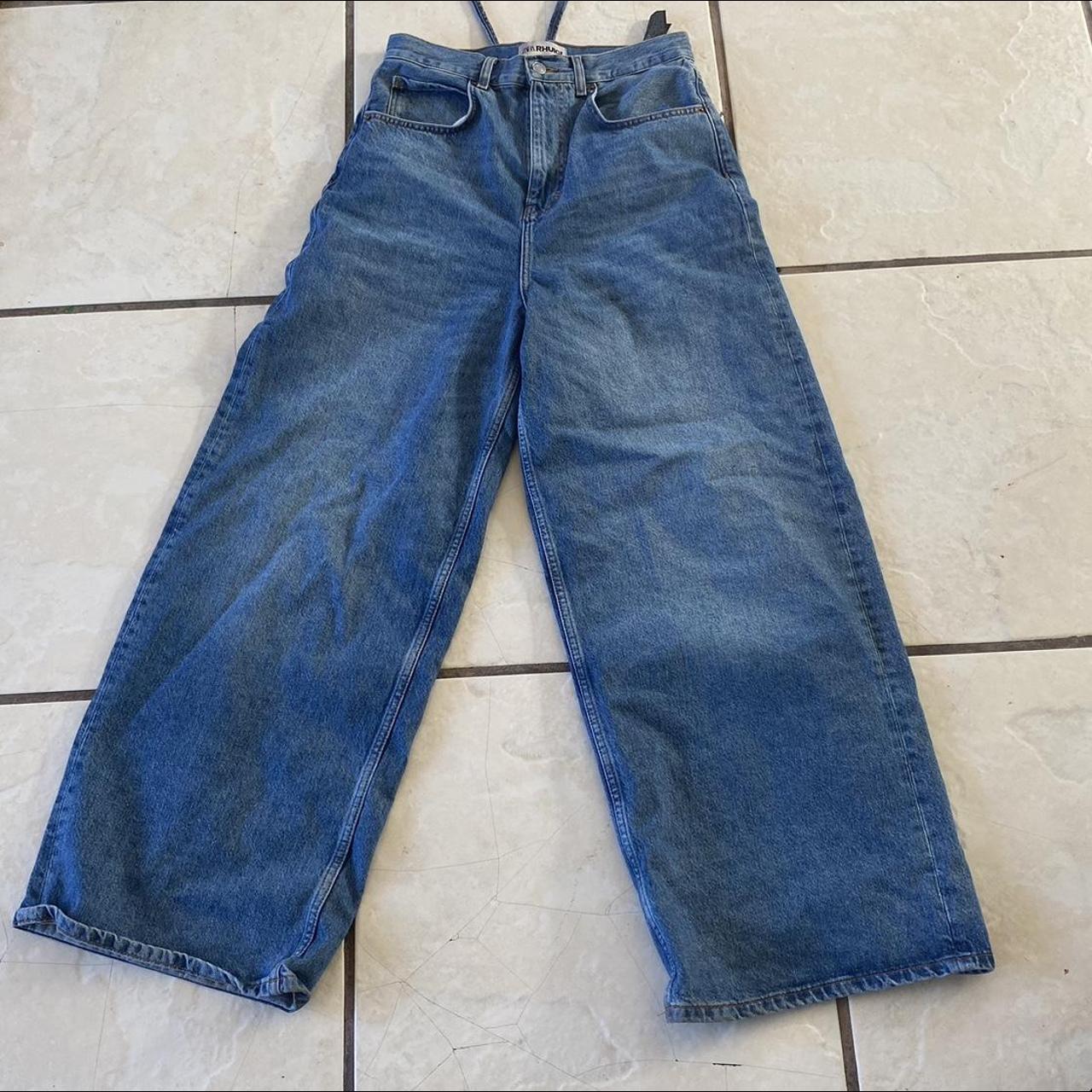 wide leg zara jeans.s30x32. hardly worn great... - Depop