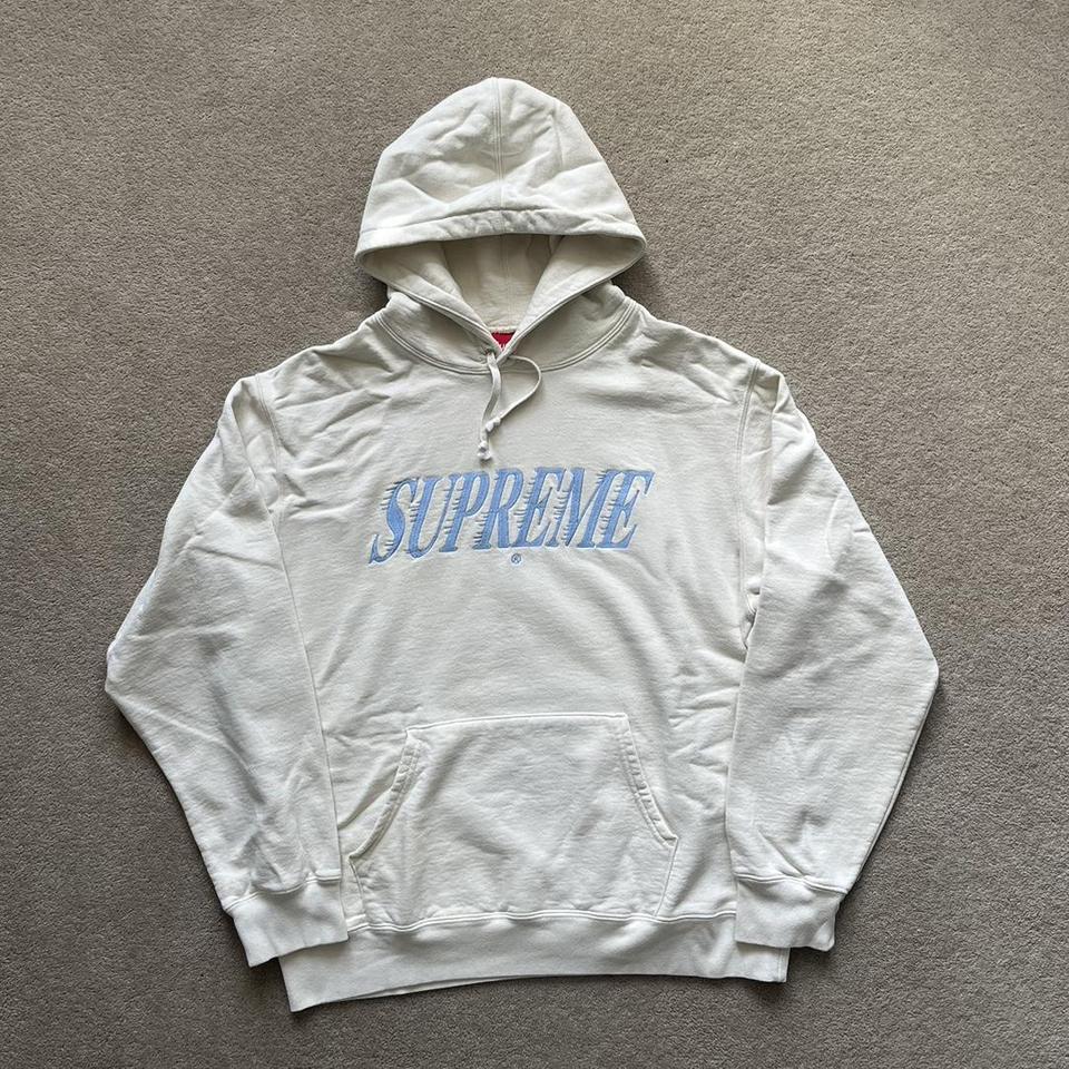 Supreme cream shop hoodie