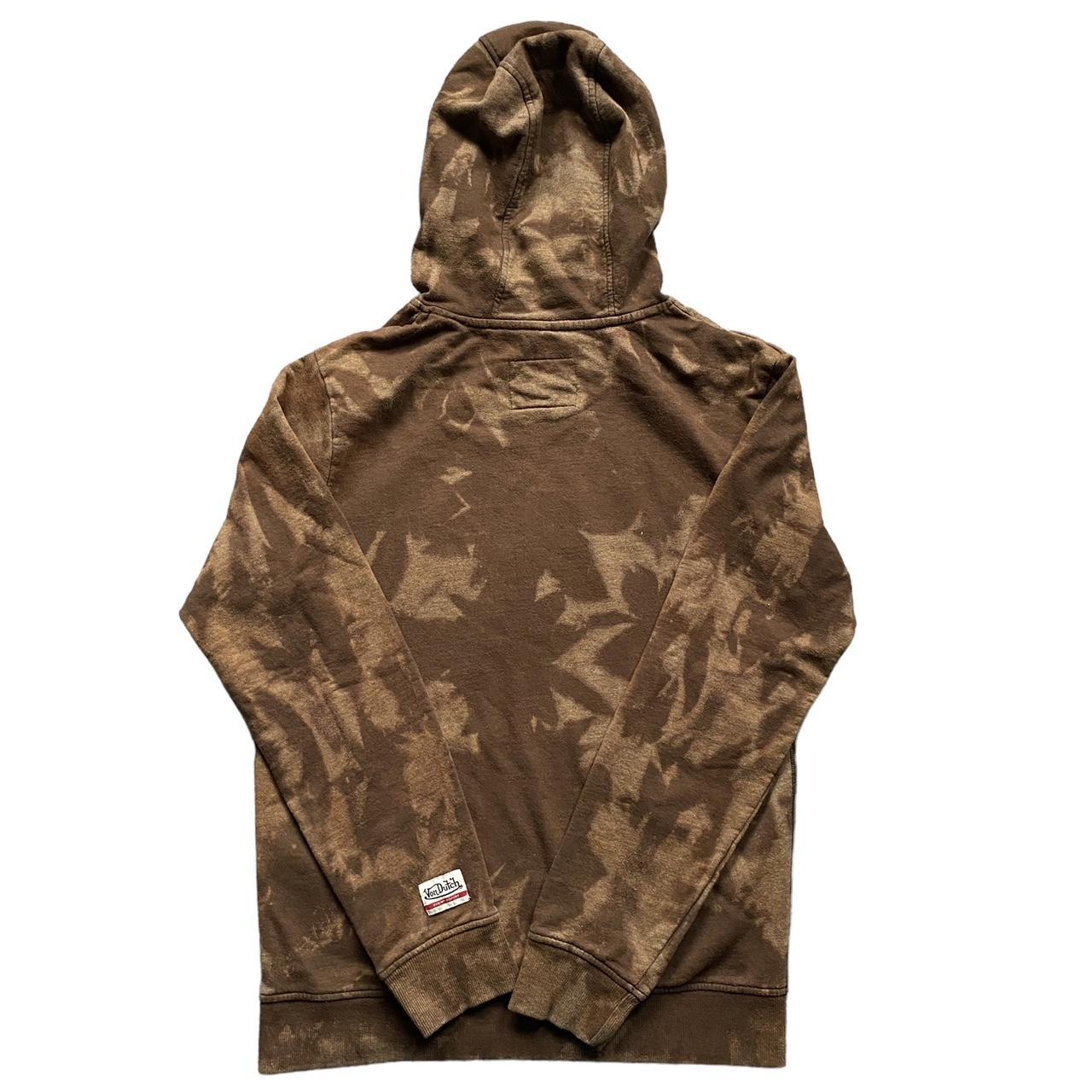 Brown tie dye hoodie on sale