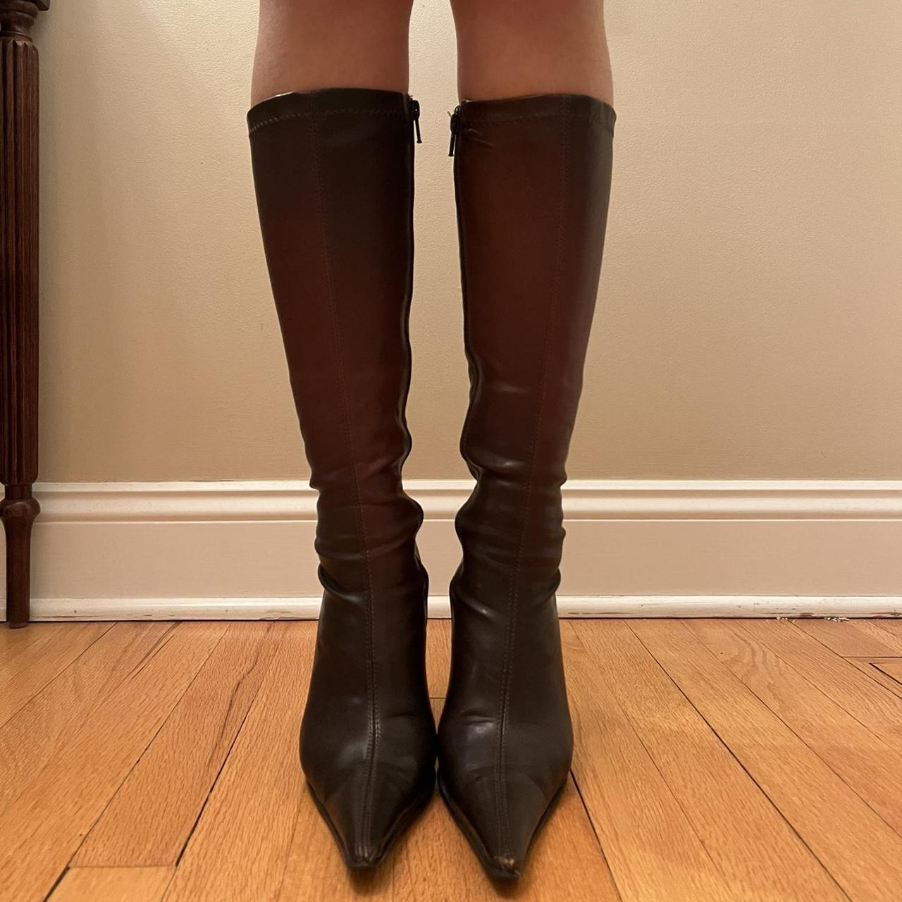 analyse bejdsemiddel klart ALDO Women's Brown Boots | Depop