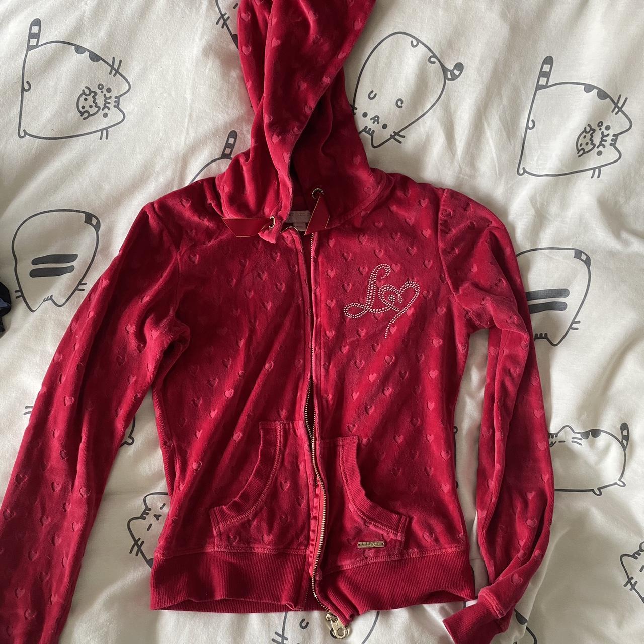 Red velour matching lipsy London tracksuit. In. Depop