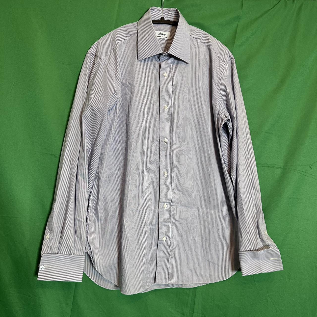 BRIONI beautiful white button down men’s dress shirt... - Depop