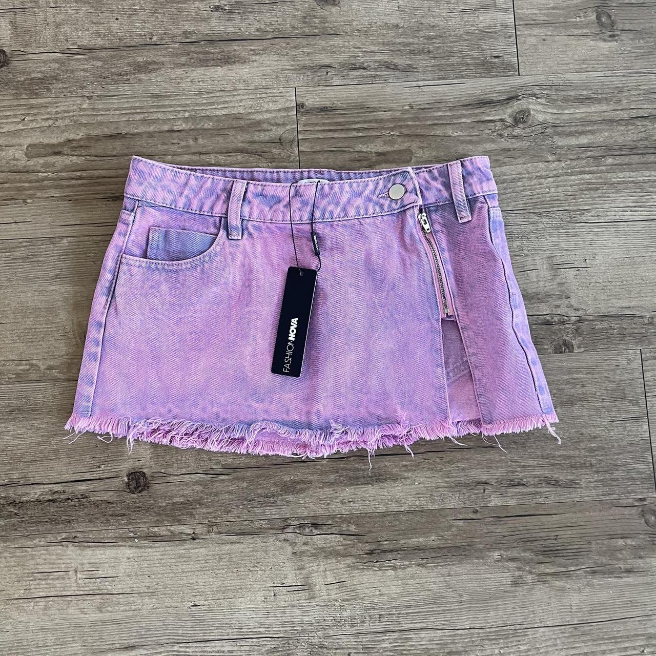 New Fashion nova denim pink skirt Depop